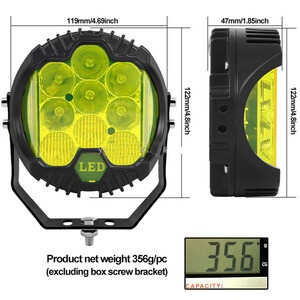 پروژکتور آفرود sf3 زرد 50 وات کد ۱۸۱۴