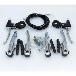 ست ترمزبندی ویبریک آلومینیوم نقره ای کد 1383