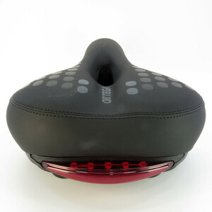 زین دوچرخه اورتگا مدل چراغدار کد 1652