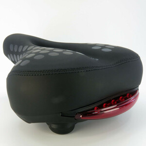 زین دوچرخه اورتگا مدل چراغدار کد 1652