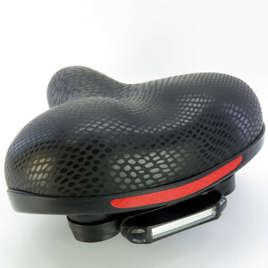 زین دوچرخه مدل چراغ دار پوست ماری کد 1666