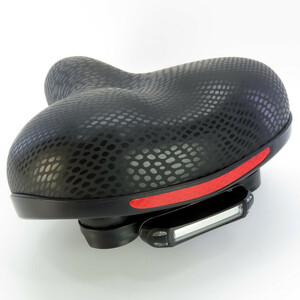 زین دوچرخه مدل چراغ دار پوست ماری کد 1666