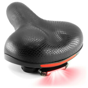 زین دوچرخه مدل چراغ دار پوست ماری کد 1666