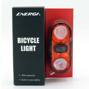 چراغ عقب دوچرخه انرژی مدل دوقلو کد 1574