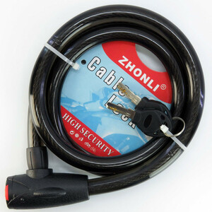 قفل کابلی موتورسیکلت ژونلی  مدل  ZHNLI 18-1500 کد 1711