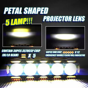 پروژکتور آفرود 5 لنز مدل JRY-20 کد 1874