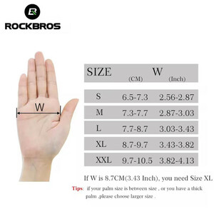 دستکش دوچرخه سواری راک براس مدل S091 کد 1791 سایز XXL