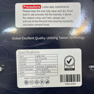 قفل 20-150 راکس کد 1352