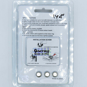 چراغ دوچرخه مدل دور توپی کد 1603