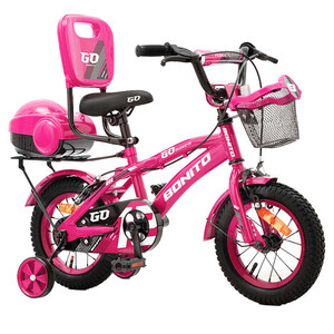 دوچرخه کودک شهری بونیتو مدل GO کد 1732 صورتی سایز طوقه 12 اینچ