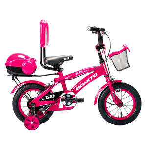 دوچرخه کودک شهری بونیتو مدل GO کد 1732 صورتی سایز طوقه 12 اینچ