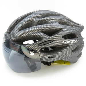 کلاه ایمنی دوچرخه کربول مدل عینک دار کد 863