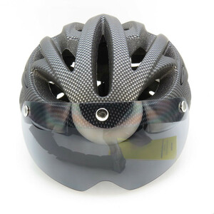 کلاه ایمنی دوچرخه کربول مدل عینک دار کد 863