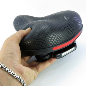 زین دوچرخه چراغ دار ولو پلاس کد 1666