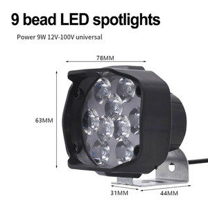 پروژکتور آفرودی خودرو مدل 9 ال ای دی کد 1721