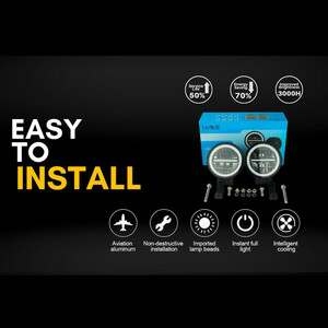 پروژکتور آفرود گرد HJC نئون آبی جفتی کد 1877