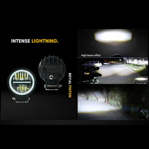 پروژکتور آفرود گرد HJC نئون آبی جفتی کد 1877