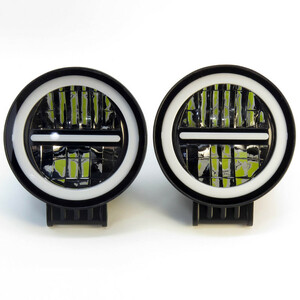 پروژکتور آفرود گرد HJC نئون آبی جفتی کد 1877