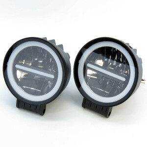 پروژکتور آفرود گرد HJC نئون آبی جفتی کد 1877