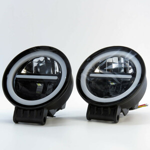 پروژکتور آفرود گرد HJC نئون آبی جفتی کد 1877