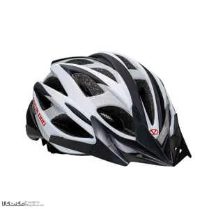 کلاه دوچرخه سواری اورلود مشکی سفید کربنی کد 1737 – سایز 58-61