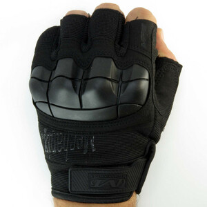 دستکش موتورسواری مدل تاکتیکال نیم انگشتی کد 1915