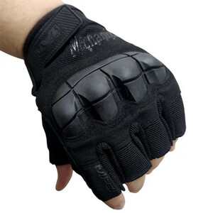 دستکش موتورسواری مدل تاکتیکال نیم انگشتی کد 1915