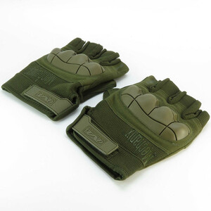 دستکش موتورسواری مدل تاکتیکال نیم انگشتی کد 1915