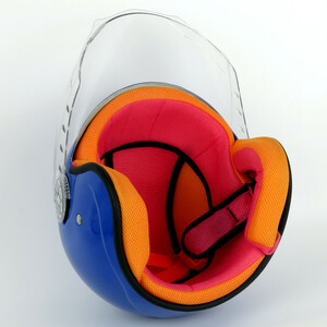 کلاه کاسکت بچگانه مدل Blue Rocket کد 1936