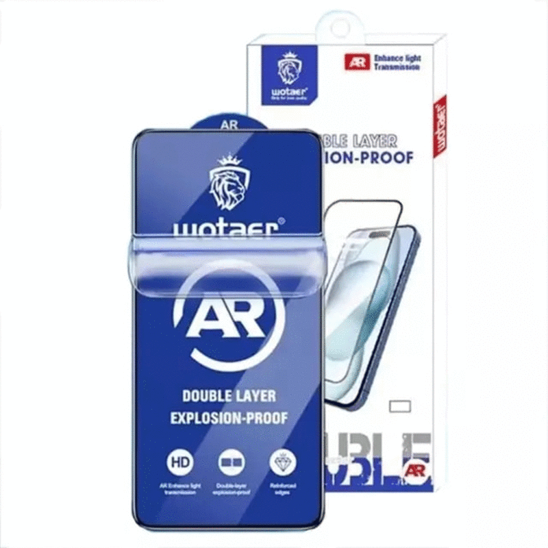 گلس گوشی آیفون 15 دولایه  Wotaer AR
