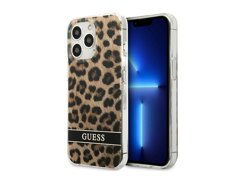 قاب محافظ براق آیفون 13 پرو طرح پلنگی CG Mobile iphone 13 Pro Guess Leopard Hard Case