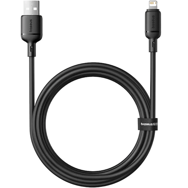 کابل فست شارژ یو‌اس‌بی به لایتنینگ 2.4 آمپر یک متری بیسوس P10377702113-00