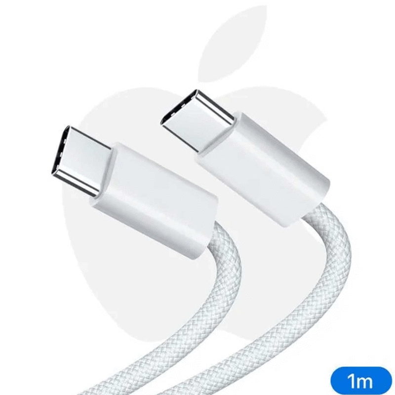 کابل اصلی دو سر تایپ سی فست شارژ 60 وات یک متری اپل