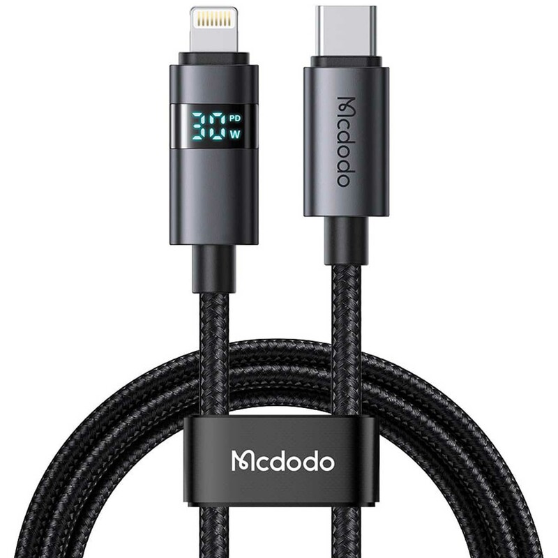 کابل شارژ و انتقال داده تایپ سی به لایتنینگ 36 وات کارپلی 1.2 متری مک دودو CA-657