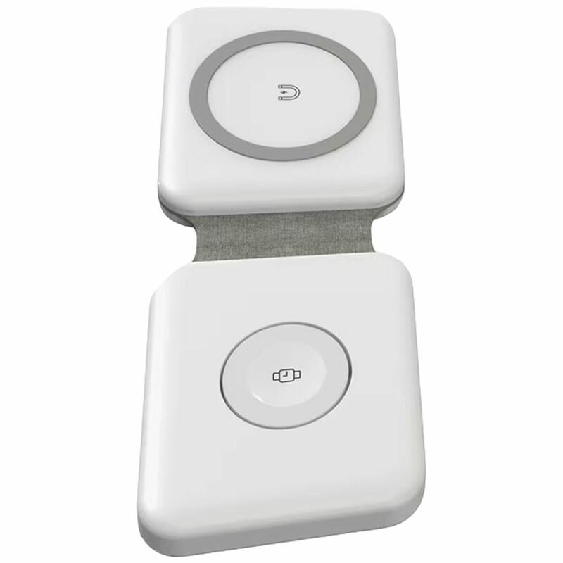 شارژر وایرلس سه کاره تاشو 18 وات گوشی، اپل واچ و هندزفری بلوتوثی ارلدام WC19