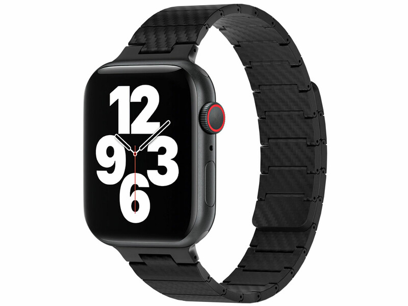 بند اپل واچ مگنتی با الگوی فیبر کربن 42، 44، 45 و 49 میلی‌متری ویوو WIWU 42/44/45/49MM Carbon Fiber pattern magnetic watch band Wi-WB009