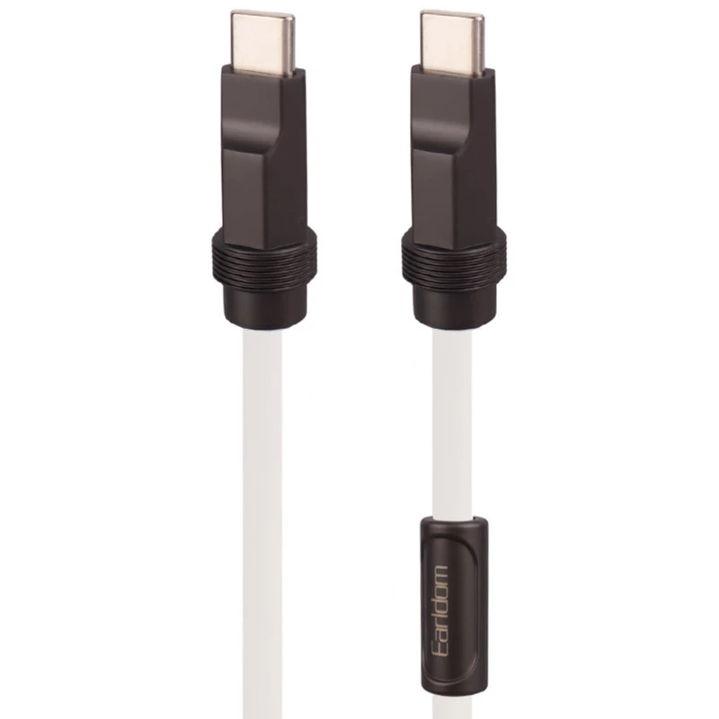 کابل فست شارژ تایپ‌سی به تایپ‌سی 100 وات 3 آمپر یک متری ارلدام EC-173C-C