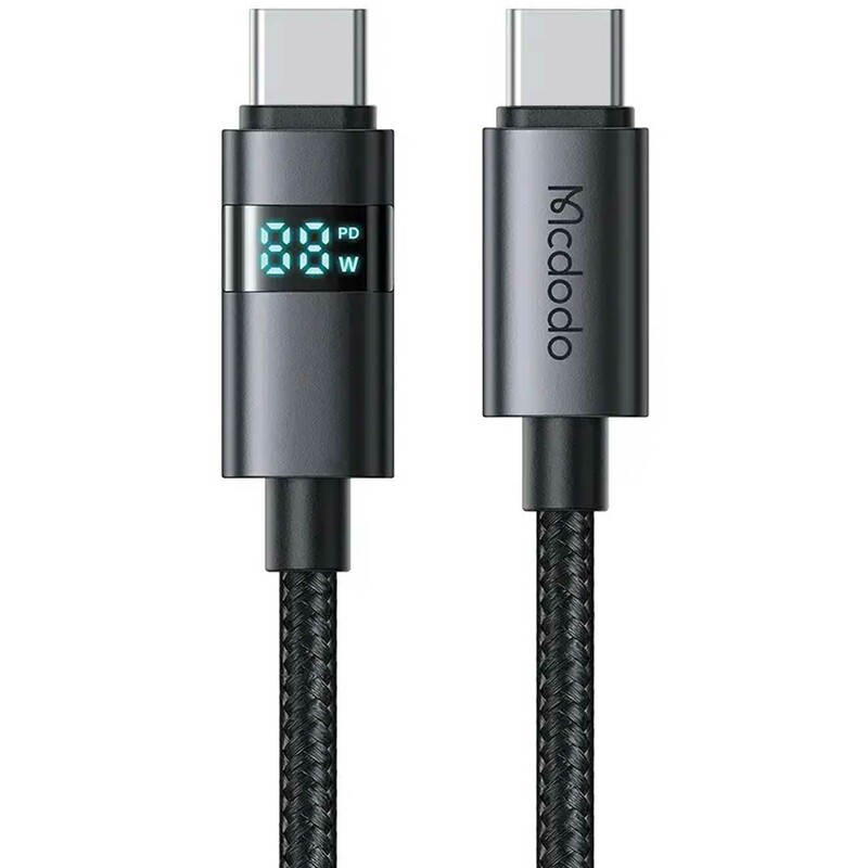 کابل کارپلی سوپر فست شارژ دو سر تایپ سی 100 وات 5 آمپر 1.2 متری مک‌دودو CA-651