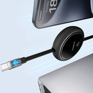 خرید کابل دوسر تایپ‌سی 100 سانتی متری بیسوس