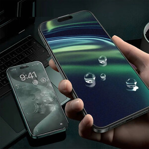 گلس حریم شخصی آیفون 16 پرو سه بعدی گرین