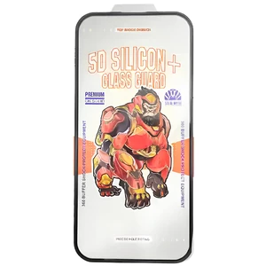 گلس شیشه ای تمام چسب آیفون 16 پرو موکوسون Silicon Plus