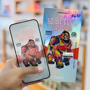 گلس شیشه ای تمام چسب آیفون 16 پرو موکوسون Silicon Plus