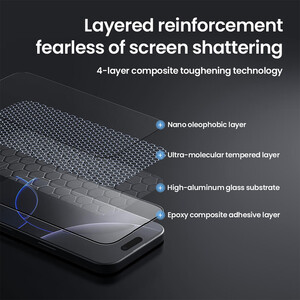 کیفیت گلس آیفون 16 پرو نیلکین