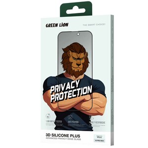 بهترین گلس پرایوسی آیفون 16 پرومکس 3 بعدی گرین