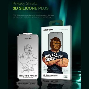 گلس پرایوسی آیفون 16 پرومکس 3 بعدی گرین