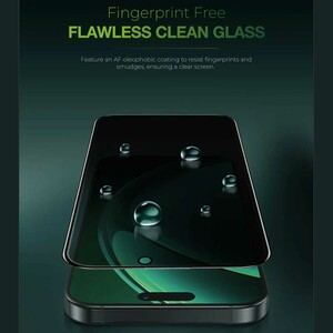 گلس پرایوسی آیفون 16 پرومکس 3 بعدی گرین