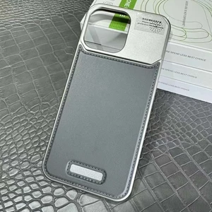 قاب مگ سیف آلومینیوم چرمی آیفون 16 پرو مکس