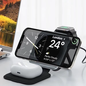 خرید هولدر شارژر وایرلس مگ‌سیف گوشی، ایرپاد و ساعت هوشمند لِوِلو