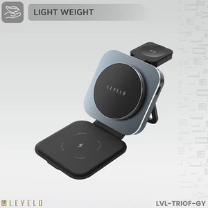 هولدر شارژر وایرلس مگ‌سیف گوشی، ایرپاد و ساعت هوشمند لِوِلو