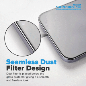 کیفیت گلس ضد گرد و غبار گوشی موبایل اپل آیفون 15 پرو